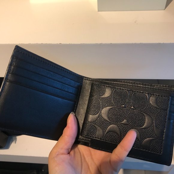 COACH men’s Compact Id Wallet WALLET - Picture 2 of 7